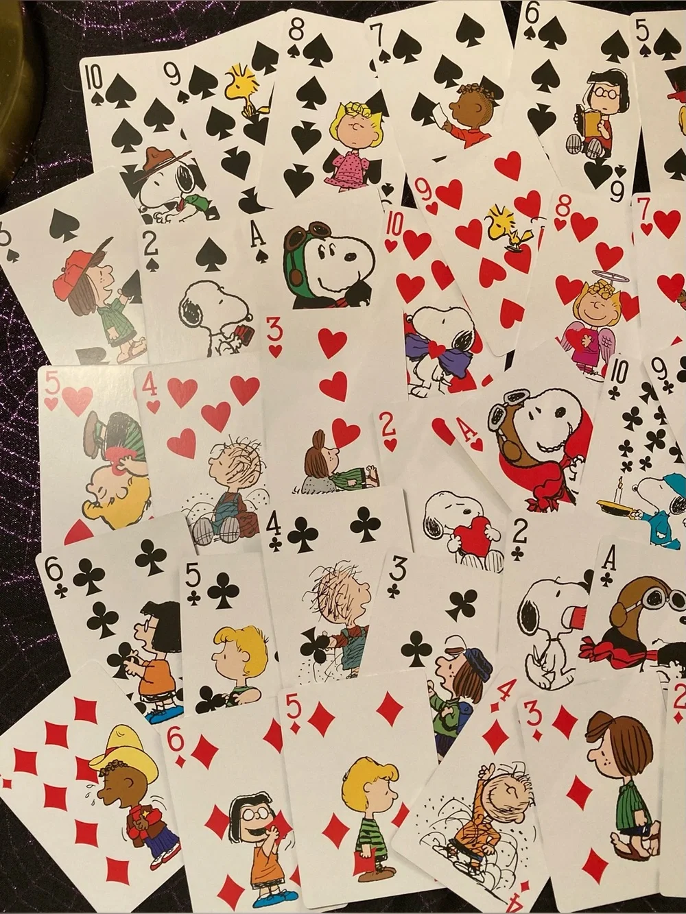 Playing Cards With Tin Peanuts Snoopy The Whole Gang